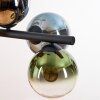 Gastor lampa wisząca, kula świetlna, lampa wisząca niebeieski, chrom, zielony, przezroczysty, miedziany, przydymiony, 8-punktowe