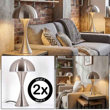 Garil Lampa stołowa Nikiel matowy, 1-punktowy