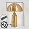 Rilon lampa stołowa mosiądz, 2-punktowe