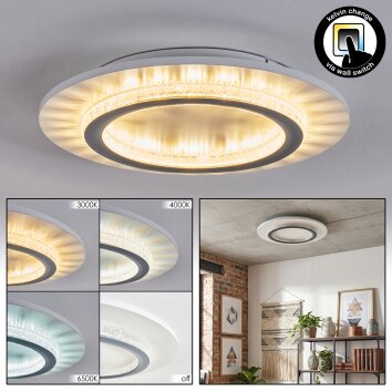 Lidor Lampa sufitowa LED Szary, Biały, 1-punktowy