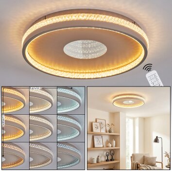 Halin Lampa sufitowa LED Kolory piaskowe, Przezroczysty, 1-punktowy, Zdalne sterowanie