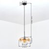 Mertola lampa wisząca, lampa wisząca bursztynowy, przezroczysty, 1-punktowy