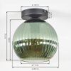 Koyoto lampa sufitowa, kula świetlna 20 cm zielony, 1-punktowy