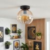 Koyoto lampa sufitowa, kula świetlna 20 cm bursztynowy, przezroczysty, 1-punktowy