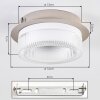 Jalek lampa sufitowa LED piaskowy, 1-punktowy