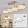 Jalek lampa sufitowa LED piaskowy, 1-punktowy