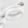 Jalek lampa sufitowa LED piaskowy, 1-punktowy