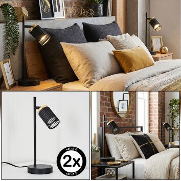 Fenik Lampa stołowa Czarny, 1-punktowy