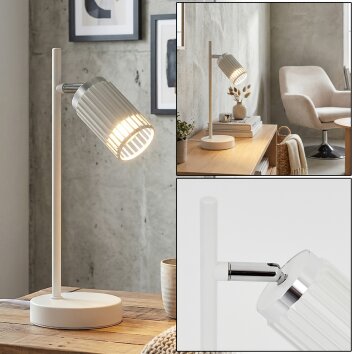 Fenik Lampa stołowa Biały, 1-punktowy