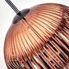 Ripoll lampa wisząca, kula świetlna, lampa wisząca przezroczysty, miedziany, 1-punktowy
