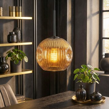 Ripoll lampa wisząca, kula świetlna, lampa wisząca złoty, 1-punktowy