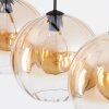 Koyoto lampa wisząca, kula świetlna, lampa wisząca bursztynowy, przezroczysty, 3-punktowe