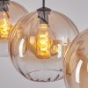 Koyoto lampa wisząca, kula świetlna, lampa wisząca bursztynowy, przezroczysty, 3-punktowe