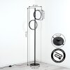 Firon lampa stojąca LED czarny, 2-punktowe