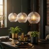Koyoto lampa wisząca, kula świetlna, lampa wisząca przezroczysty, 3-punktowe