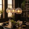 Koyoto lampa wisząca, kula świetlna, lampa wisząca przezroczysty, przydymiony, 3-punktowe