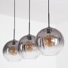 Koyoto lampa wisząca, kula świetlna, lampa wisząca przezroczysty, przydymiony, 3-punktowe