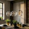 Koyoto lampa wisząca, kula świetlna, lampa wisząca przezroczysty, 3-punktowe