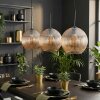 Koyoto lampa wisząca, kula świetlna, lampa wisząca bursztynowy, 3-punktowe