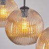 Koyoto lampa wisząca, kula świetlna, lampa wisząca bursztynowy, 3-punktowe