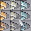 Lidor lampa sufitowa LED antracytowy, szary, czarny, 1-punktowy, Zdalne sterowanie