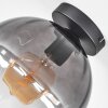 Koyoto lampa sufitowa, kula świetlna 20 cm przezroczysty, przydymiony, 1-punktowy