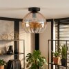 Koyoto lampa sufitowa, kula świetlna 20 cm bursztynowy, przezroczysty, 1-punktowy