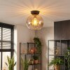 Koyoto lampa sufitowa, kula świetlna 20 cm bursztynowy, przezroczysty, 1-punktowy
