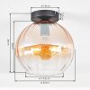 Koyoto lampa sufitowa, kula świetlna 20 cm bursztynowy, przezroczysty, 1-punktowy