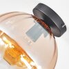 Koyoto lampa sufitowa, kula świetlna 20 cm bursztynowy, przezroczysty, 1-punktowy