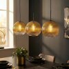 Koyoto lampa wisząca, kula świetlna, lampa wisząca złoty, przezroczysty, 3-punktowe