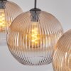 Koyoto lampa wisząca, kula świetlna, lampa wisząca bursztynowy, przezroczysty, 3-punktowe