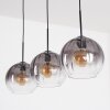 Koyoto lampa wisząca, kula świetlna, lampa wisząca przezroczysty, przydymiony, 3-punktowe