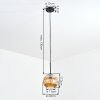 Ripoll lampa wisząca, kula świetlna, lampa wisząca bursztynowy, 1-punktowy