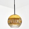 Ripoll lampa wisząca, kula świetlna, lampa wisząca złoty, przezroczysty, 1-punktowy