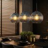 Koyoto lampa wisząca, kula świetlna, lampa wisząca niebeieski, 3-punktowe