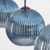 Koyoto lampa wisząca, kula świetlna, lampa wisząca niebeieski, 3-punktowe