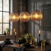 Koyoto lampa wisząca, kula świetlna, lampa wisząca miedziany, 3-punktowe