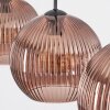 Koyoto lampa wisząca, kula świetlna, lampa wisząca miedziany, 3-punktowe