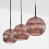Koyoto lampa wisząca, kula świetlna, lampa wisząca miedziany, 3-punktowe