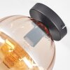 Koyoto lampa sufitowa, kula świetlna 20 cm bursztynowy, 1-punktowy