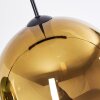 Koyoto lampa wisząca, kula świetlna, lampa wisząca niebeieski, złoty, zielony, przezroczysty, 3-punktowe