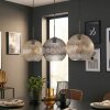 Koyoto lampa wisząca, kula świetlna, lampa wisząca bursztynowy, przezroczysty, przydymiony, 3-punktowe