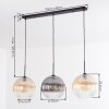 Koyoto lampa wisząca, kula świetlna, lampa wisząca bursztynowy, przezroczysty, przydymiony, 3-punktowe