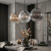 Koyoto lampa wisząca, kula świetlna, lampa wisząca bursztynowy, przezroczysty, przydymiony, 3-punktowe