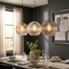 Koyoto lampa wisząca, kula świetlna, lampa wisząca bursztynowy, przezroczysty, przydymiony, 3-punktowe
