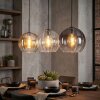 Koyoto lampa wisząca, kula świetlna, lampa wisząca bursztynowy, przezroczysty, przydymiony, 3-punktowe