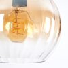 Koyoto lampa wisząca, kula świetlna, lampa wisząca bursztynowy, przezroczysty, przydymiony, 3-punktowe