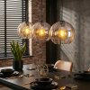 Koyoto lampa wisząca, kula świetlna, lampa wisząca bursztynowy, przezroczysty, 3-punktowe