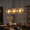 Koyoto lampa wisząca, kula świetlna, lampa wisząca bursztynowy, przezroczysty, 3-punktowe